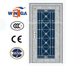 South Africa Stainless Steel Security Metal Glass Door (W-GH-24)